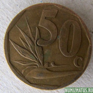 Монета 50 центов, 2006, ЮАР