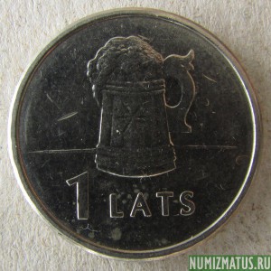 Монета 1 лат, 2011, Латвия