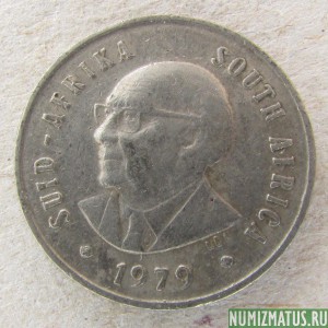 Монета 5 центов, 1979, ЮАР