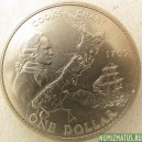 Монета 1 доллар,  1990-1998, Новая Зеландия