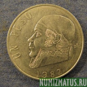 Монета 1 песо, 1970-1983, Мексика