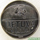 Монета 1 лит, 2010 , Литва