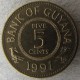 Монета 1 цент, 1967-1992, Гайана