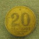 Монета 20 центавос, 1943-1948, Бразилия