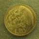 Монета 20 лир, 1975 , Сан Марино
