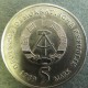 Монета 5 марок, 1989, ГДР