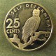 Монета 25 центов, 1976-1980, Гайана