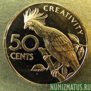 Монета 50 центов, 1976-1980, Гайана