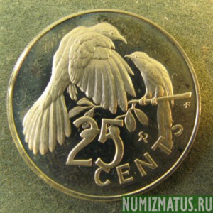 Монета 25 центов, 1973-1984, Виргинские острова