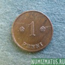 Монета 1 пенни, 1919-1924, Финляндия