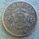 Монета 20 раппен, 1850-1959, Швейцария (билон)