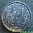 Монета 2 франка, 1948 (а) , Французкая Экваториальная Африка