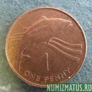Монета 1  пенни ,  1997, Остров Святой Елены и Вознесения
