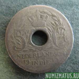 Монета 5 центов,1913-1922, Нидерланская Индия