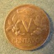 Монета 5 центаво, 1942-1966, Колумбия