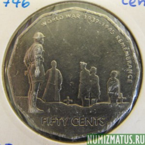 Монета 50 центов, 2005, Австралия