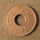 Монета 5 милс, 1927-1947, Палестина