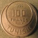 Монета 100 франков, 1950–1957, Тунис