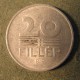 Монета 20 филлер, 1953-1966, Венгрия