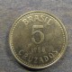 Монета 5 крузадо, 1986-1988, Бразилия
