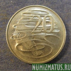 Монета 20 центов, 1966-1984, Австралия