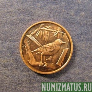 Монета 1 цент, 1999-2013, Каймановы острова