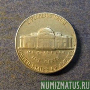 Монета 5 центов, 1946-2000, США