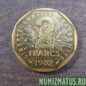 Монета 2 франка, 1979-2000, Франция