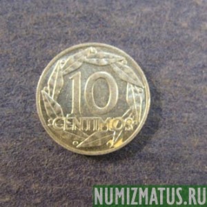 Монета 10 сантимов, 1959, Испания