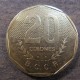 Монета 20 колун, 1983-1994, Коста Рика