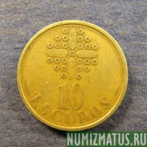 Монета 10 эскудо, 1986-2000, Португалия
