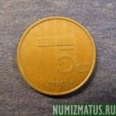 Монета 5 центов, 1982-2000, Нидерланды