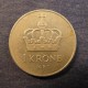 Монета 1 крона, 1974-1991, Норвегия
