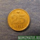 Монета 25 оре, 1990-2000, Дания