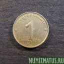 Монета 1 пфенинг, 1952-1953, ГДР