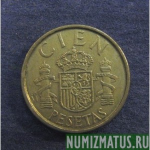 Монета 100 песет, 1982-1990, Испания