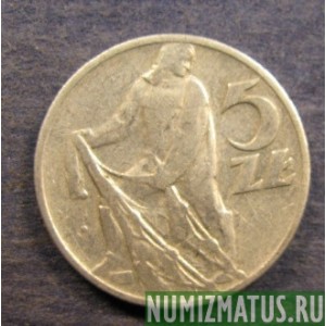 Монета 5 злотых, 1958-1974, Польша