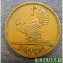 Монета 1 пенни, 1940-1968, Ирландия